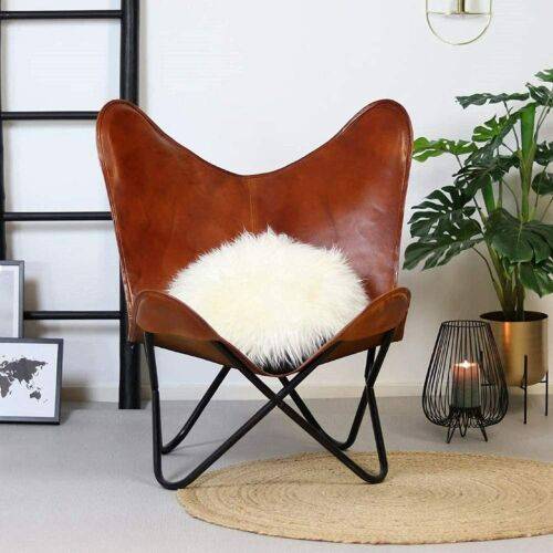 aldi leather butterfly chair