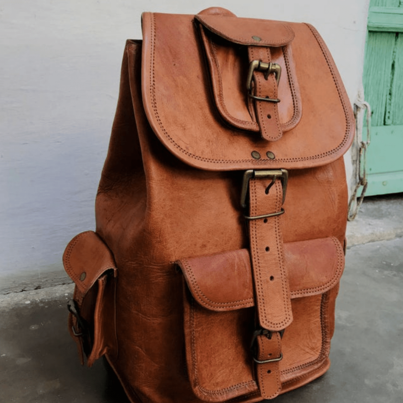 Craftshades - Leather Backpack | 100% Genuine Leather - CraftShades