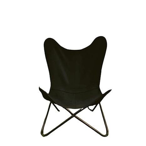 Black canvas butterfly discount chairs