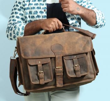 Men's Leather Messenger Bag 2246 – CORKADIA