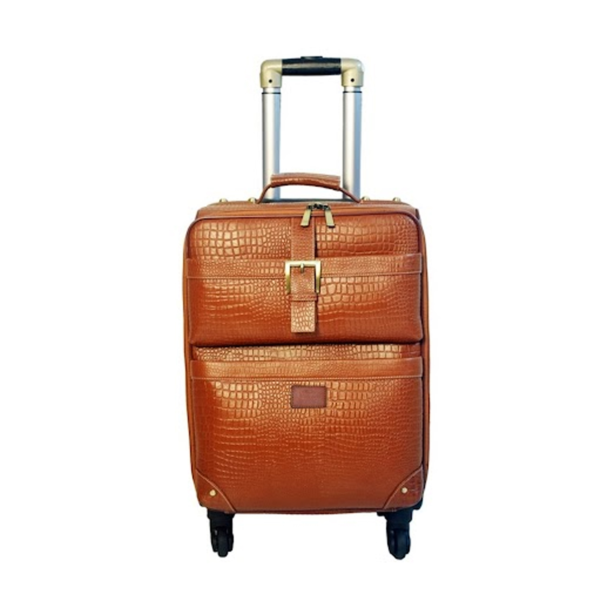 Wheeled Cabin Suitcase Real Leather Luggage Bag | A1 Fashion Goods