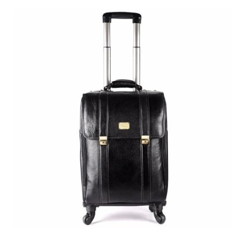 Leather Traveling bag rolling luggage Bag Cabin Luggage Bag, Trolley Bags  rolling luggage, - CRTB0156 :: Creative Art and Craft