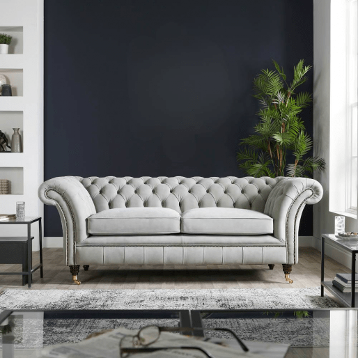 Drummond tufted leather Chesterfield sofa, a timeless design that never goes out of style